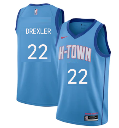 Custom Men Houston Rockets NBA Blue Jerseys->edmonton oilers->NHL Jersey